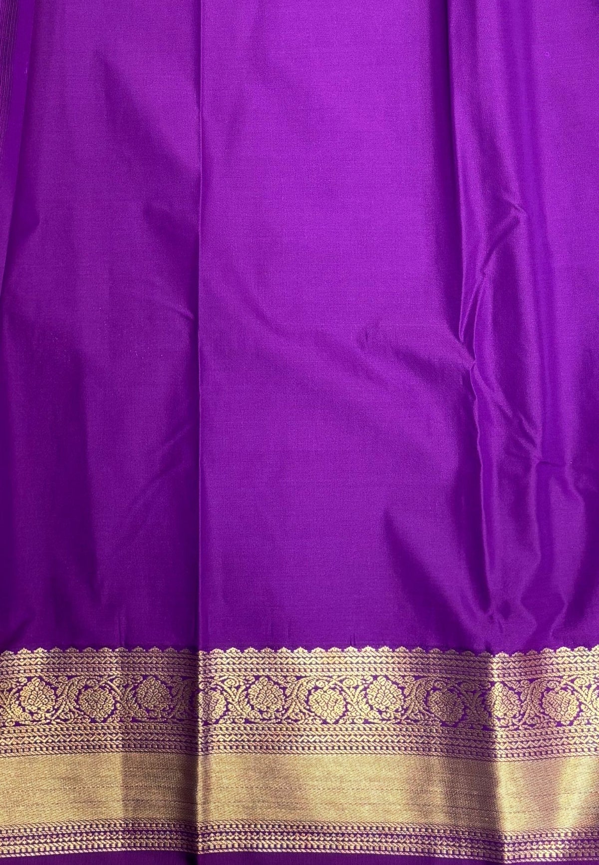 Budget Kanchipuram Saree-Reks Blue with Contrast Border