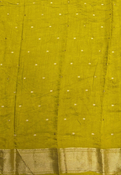 Banarasi Bandeji Saree-Peacock Blue in Horizontal Stripe Zari with Contrast Border