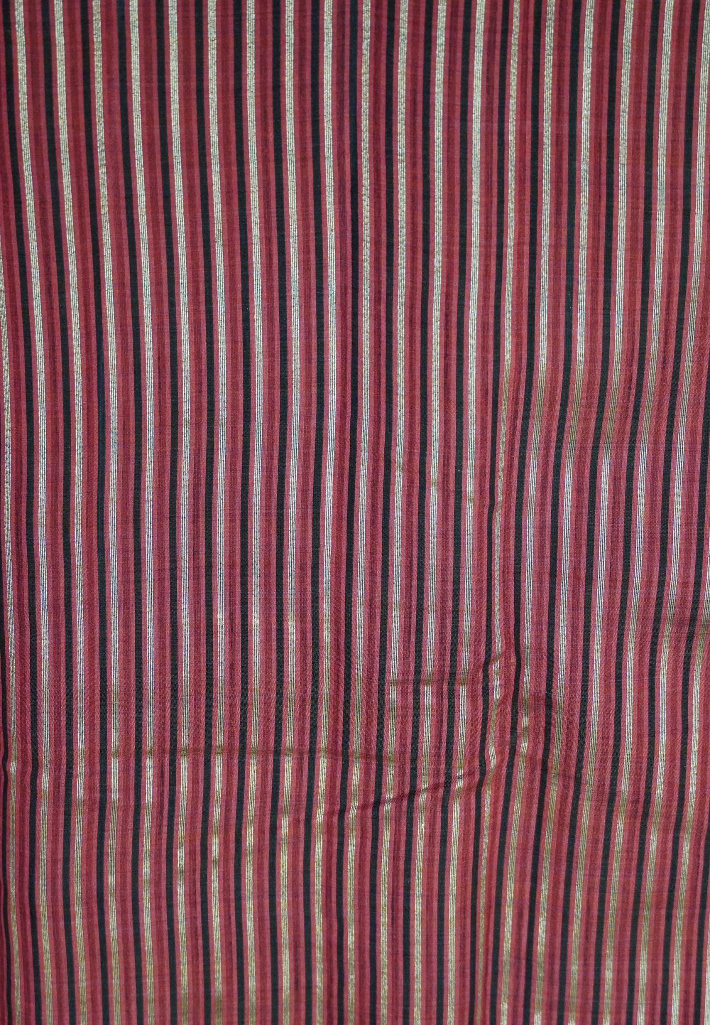 Semi Tussar Saree – Contemporary Temple Border Design – Peach Pink