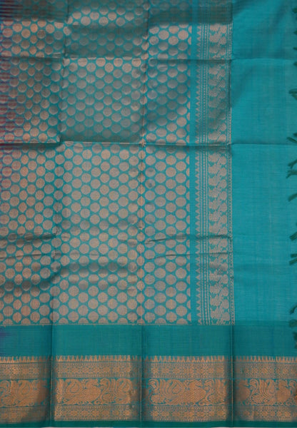 Pure Silk Cotton Saree- Palum Pazhamum Small Checks