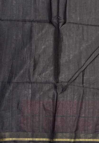 Semi Tussar Saree-Purple with Podi Kattam