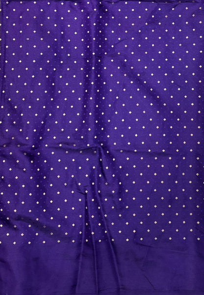 Gaji Silk Saree-Violet with Jumka Zari Butta