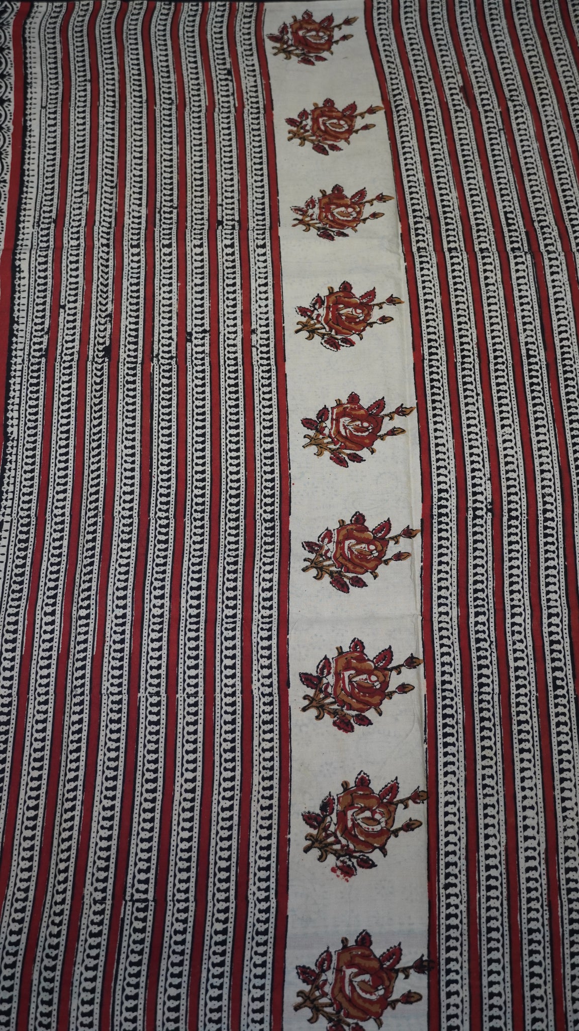 Mul Mul Cotton Saree Red