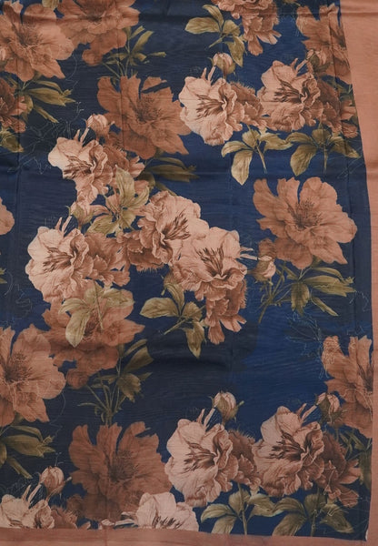 Premium Silk Saree-Navy Blue