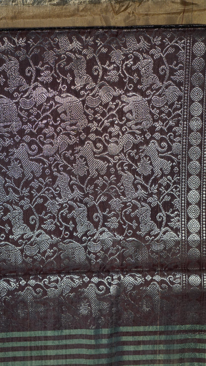 Vazhai Naaru Pattu Saree Vanasigaram Wine to Cream