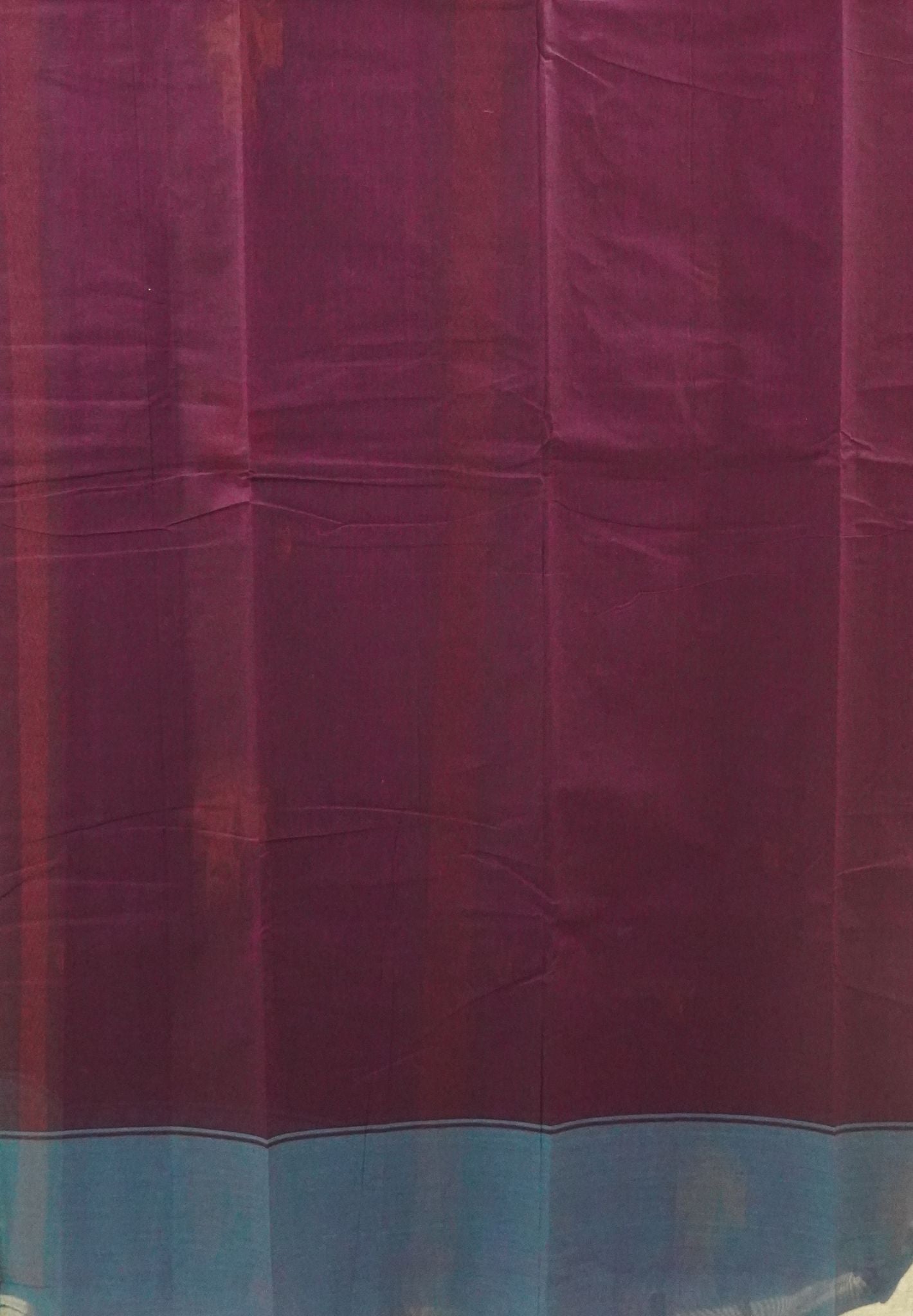 Chettinad Cotton Saree-Purple With Floral Bouquet Border