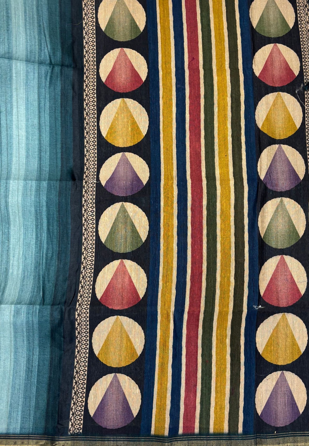 Matka Tussar saree -Blue