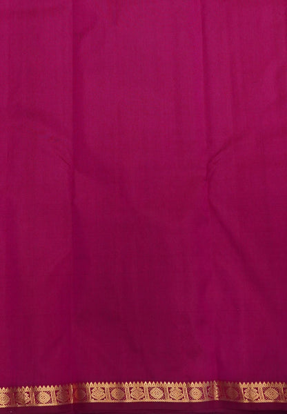 Pure Kanchipuram Silk Saree-Mittai Pink with Small Border