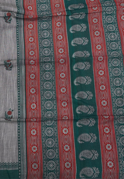 Sambalpuri Cotton Saree-Grey