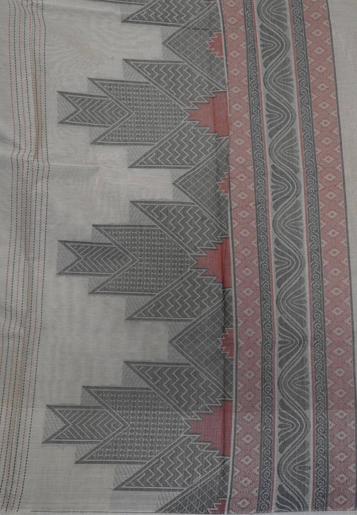 Cotton Saree-Beige in Thread Work