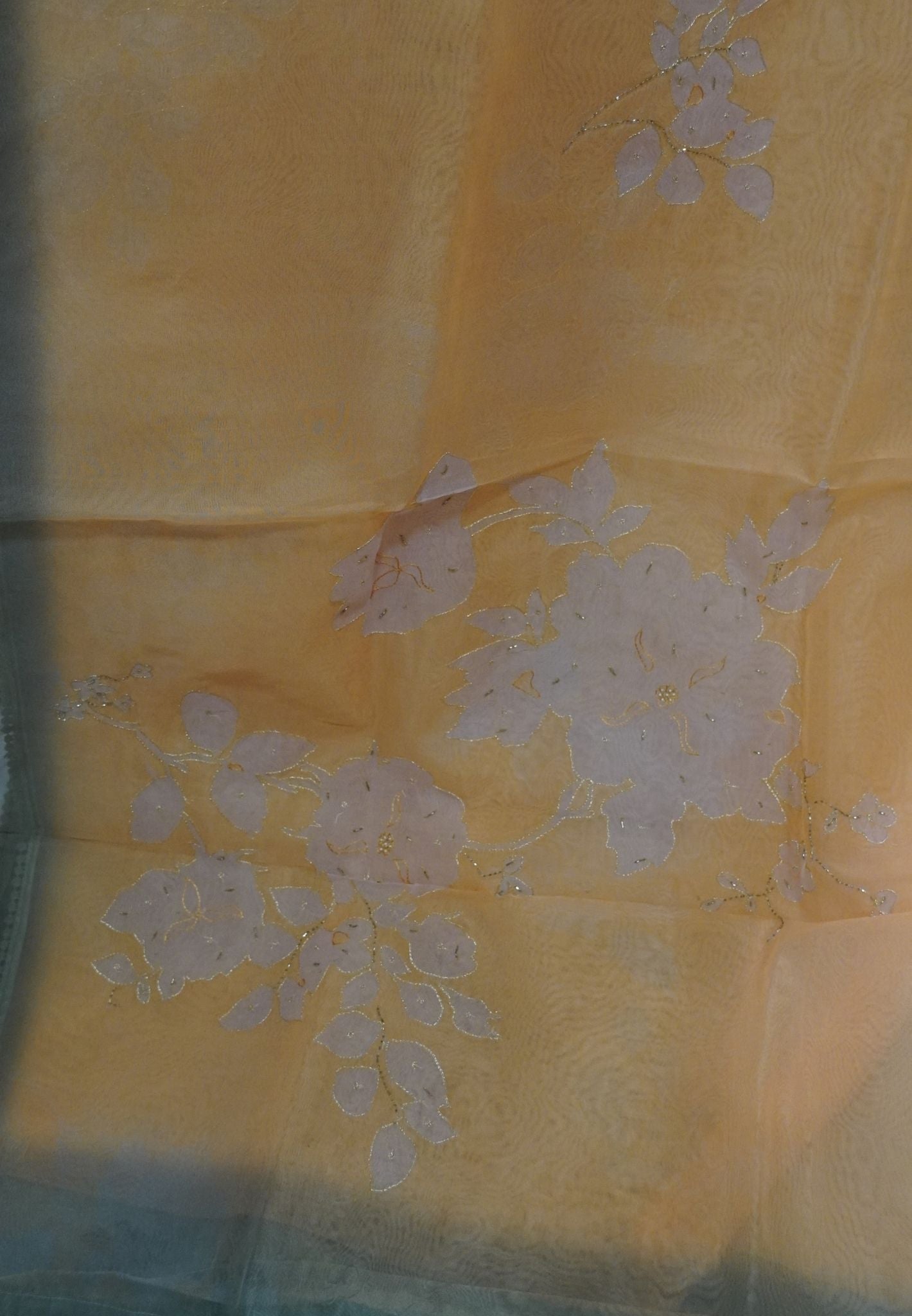 Organza Saree-Pale Orange