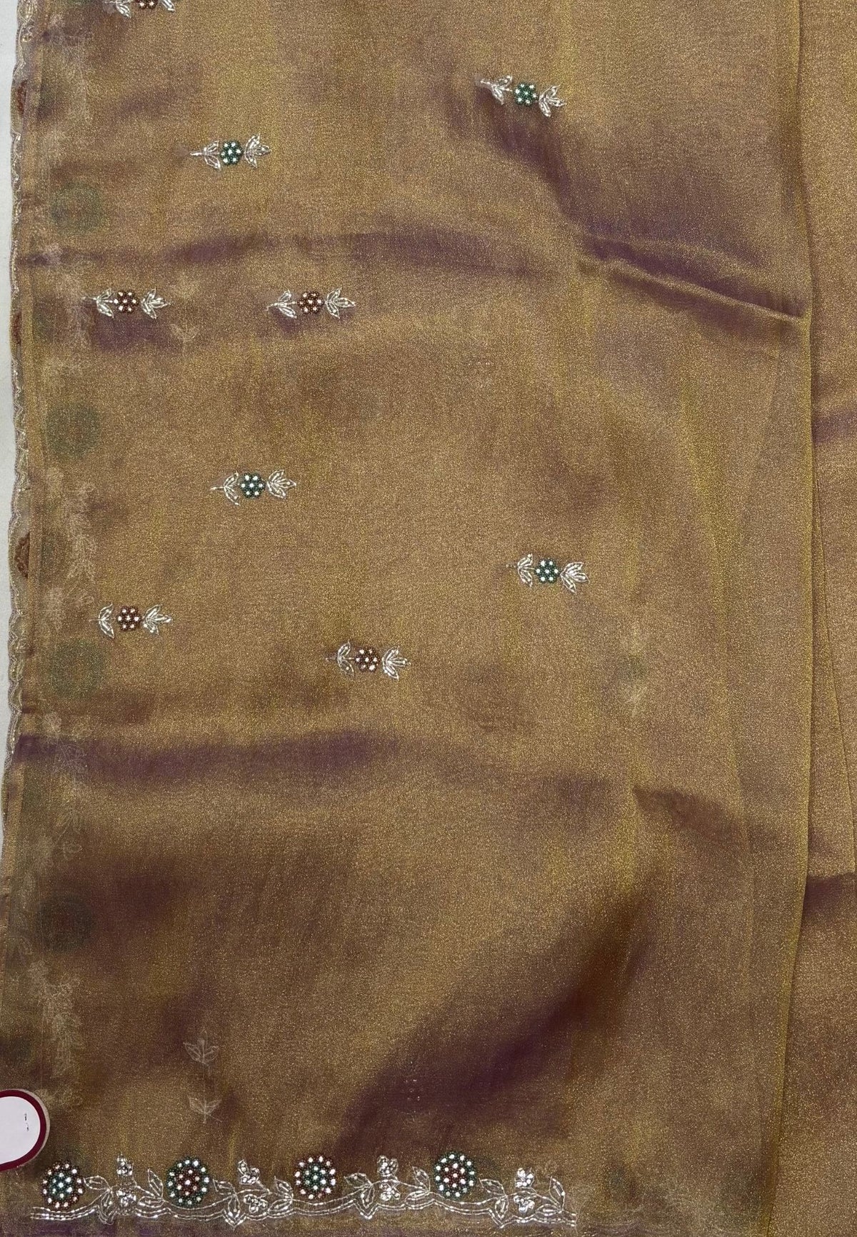 Designer Saree-Golden Purple