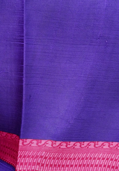 Pure Tussar Saree-Pink in Mini Floral Pattern