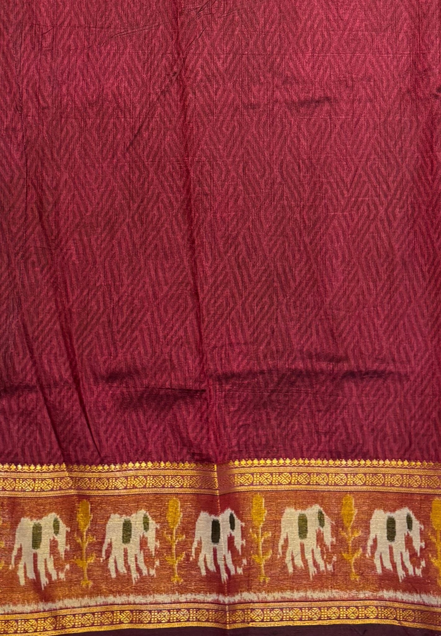 Semi Patola Saree –Black in Bandhini Pattern