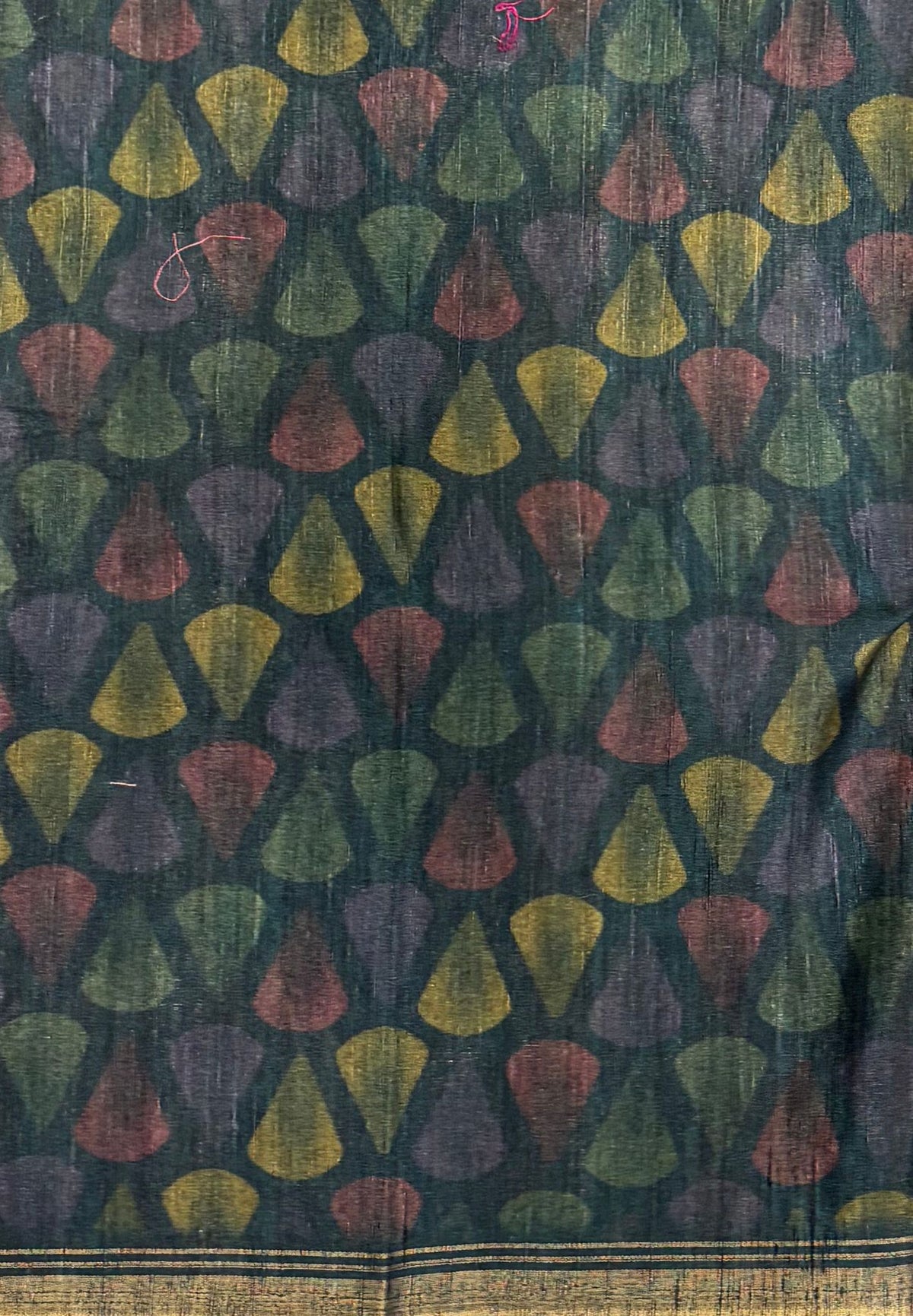 Matka Tussar saree -Blue