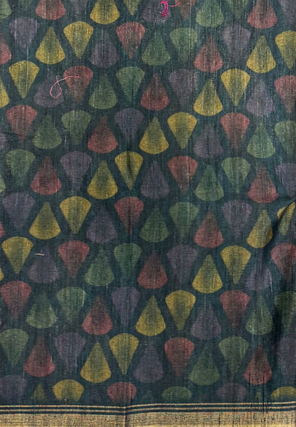 Matka Tussar saree -Blue