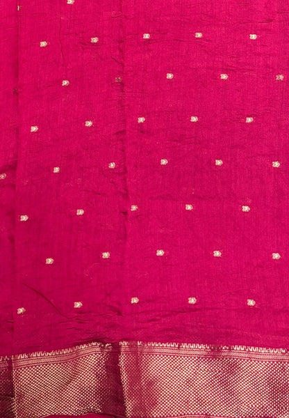 Banarasi Bandeji Saree-Black in Horizontal Stripe Zari with Contrast Border