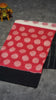 Pochampally Cotton double Ikkat Saree White - Pink thumbnail