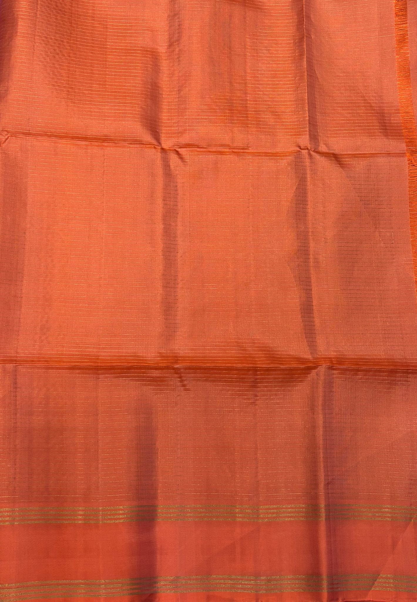 Pure Kanchipuram Silk Saree-Onion Pink in Body Zari Checks with Contrast Retapet Border