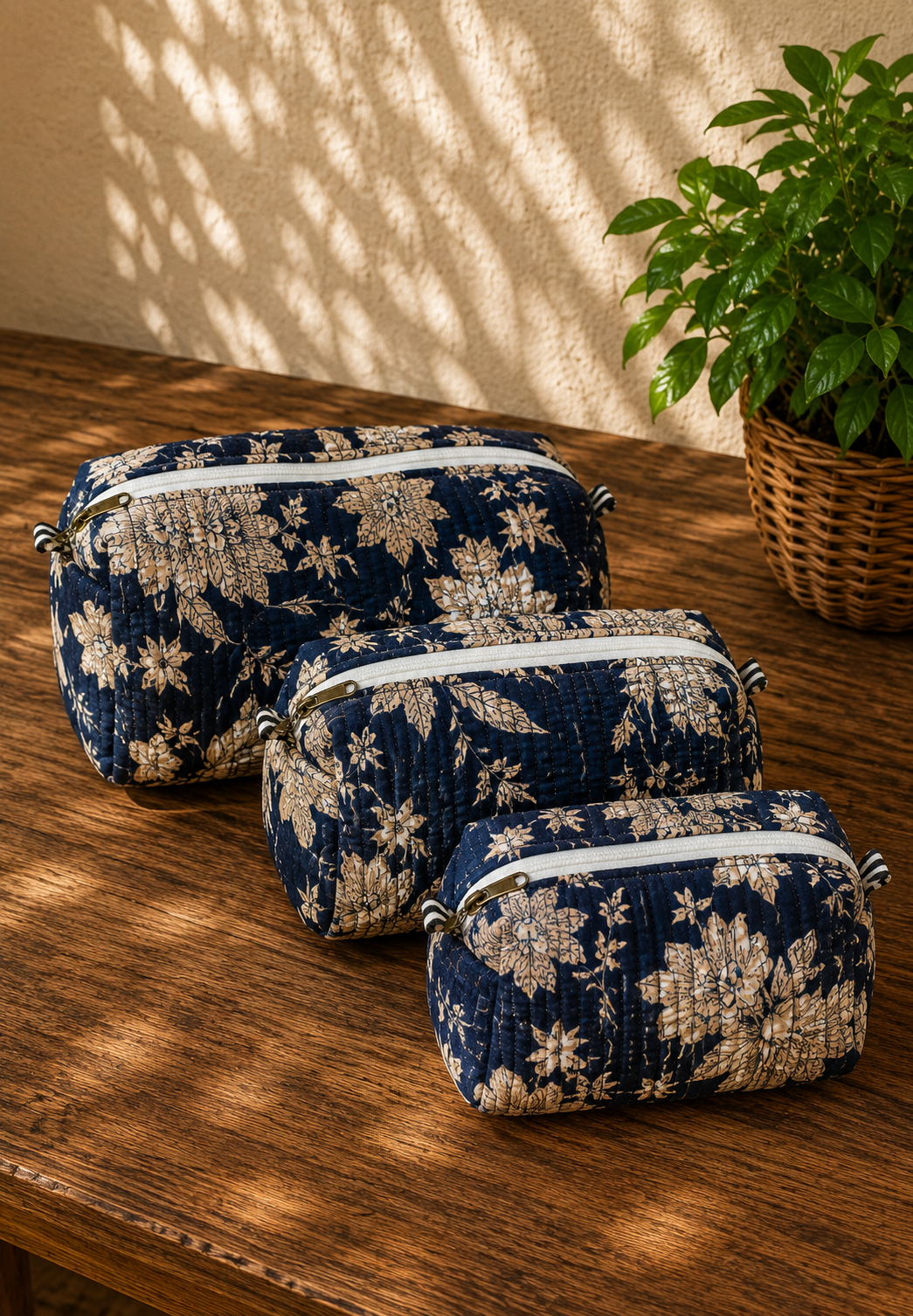 Combo Pouch Set -Navy Blue