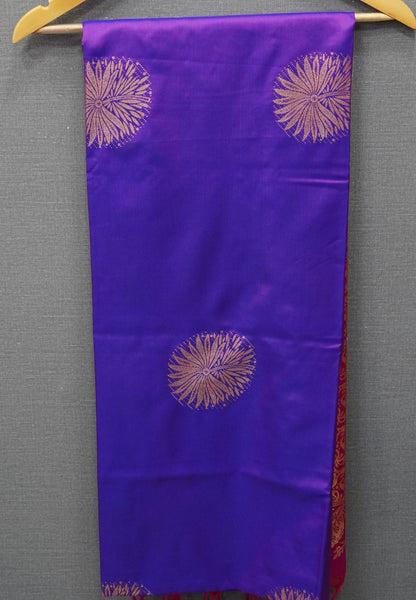 Semi Silk Saree-Purple
