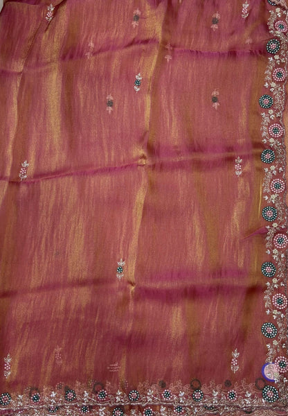 Designer Saree-Pink