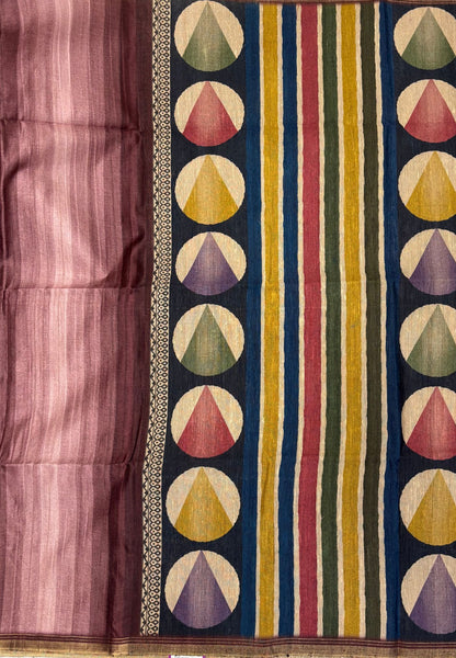 Matka Tussar saree -Brown