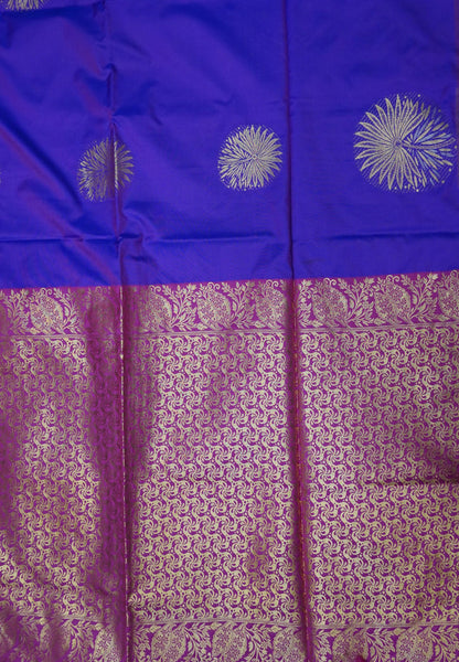 Semi Silk Saree-Purple