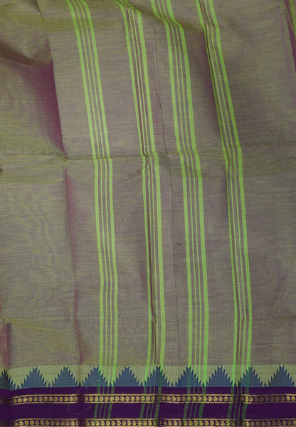 Chettinadu Cotton Saree-Light Manthulir Green
