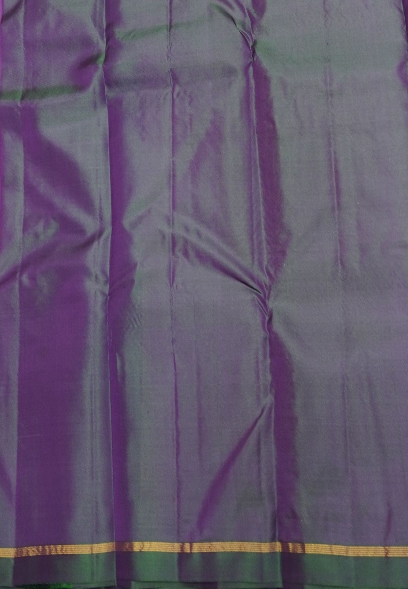 Pure Kanchipuram Silk Saree-Purple with Small Border