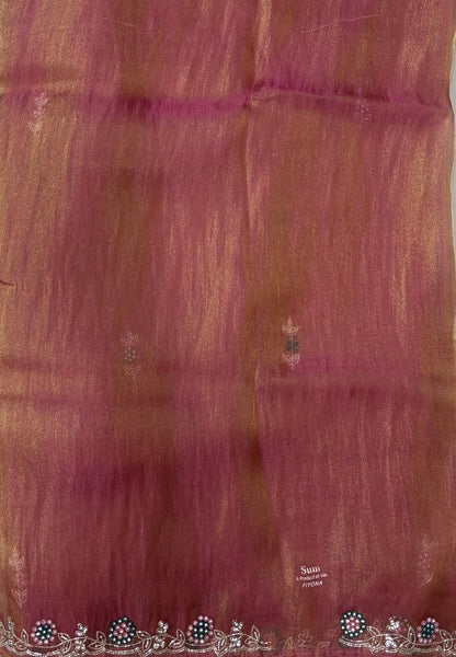 Designer Saree-Pink