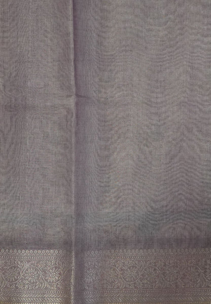 Tissue Kota Saree-Purple