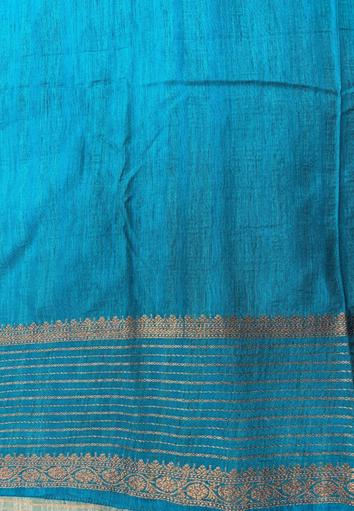Raw Silk Saree-Purple With Contrast Border