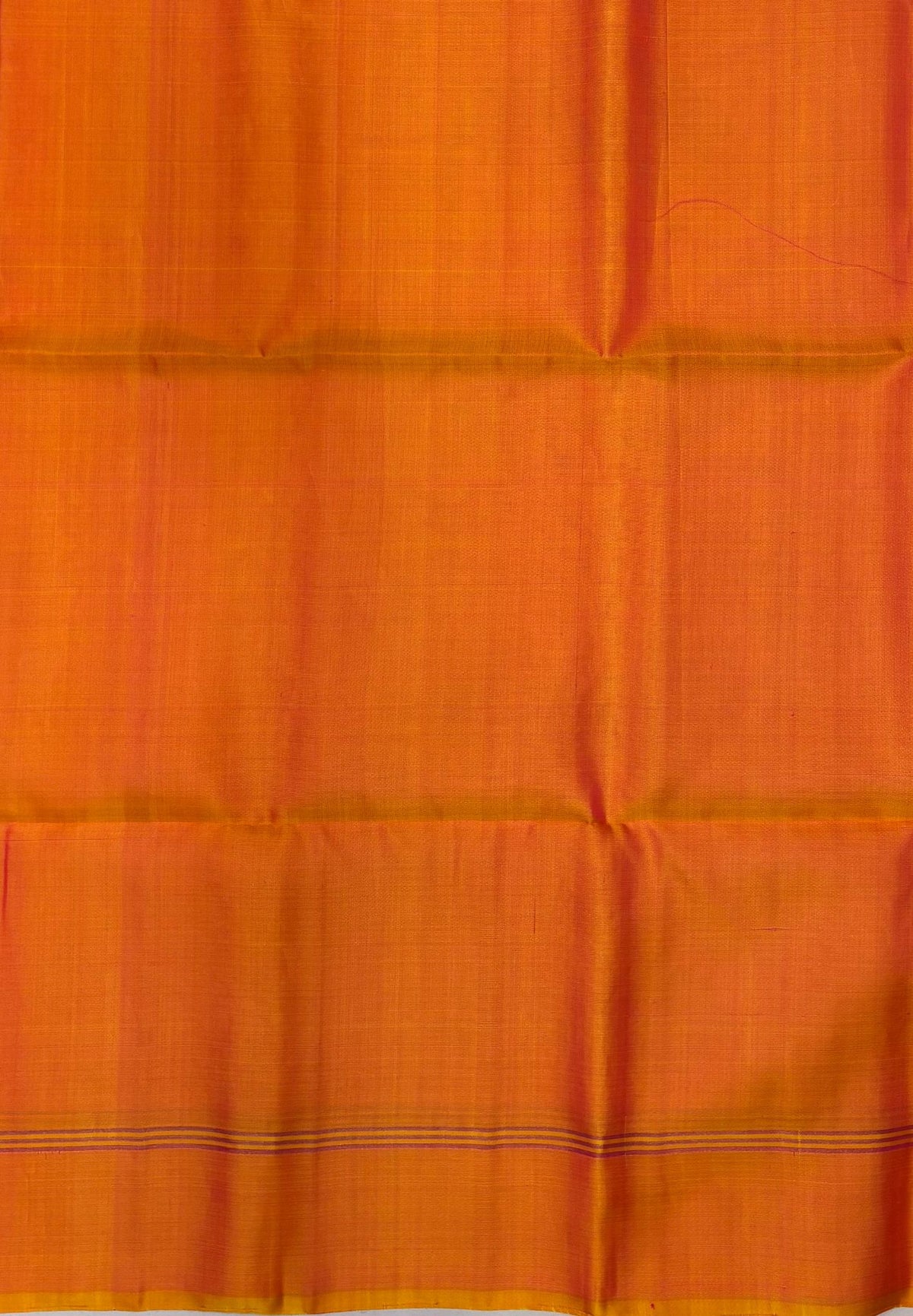 Pure Kanchipuram Silk Saree-Yellowish Pink With Kolam Zari Border