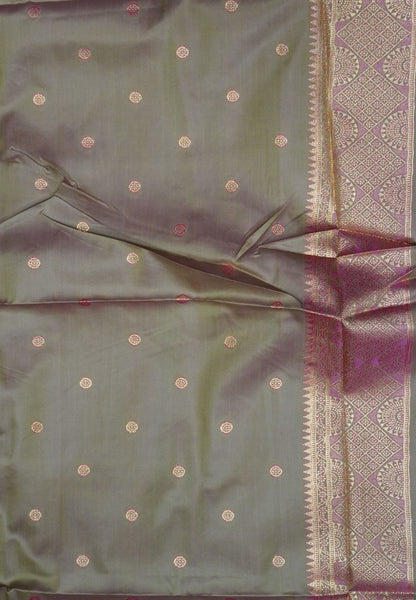 Semi Silk Saree-Rani Pink