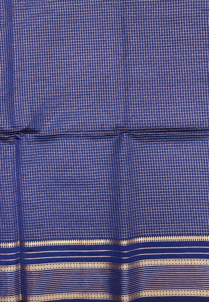 Mulberry Silk Saree-Onion Pink In Striped Zari With Contrast Border