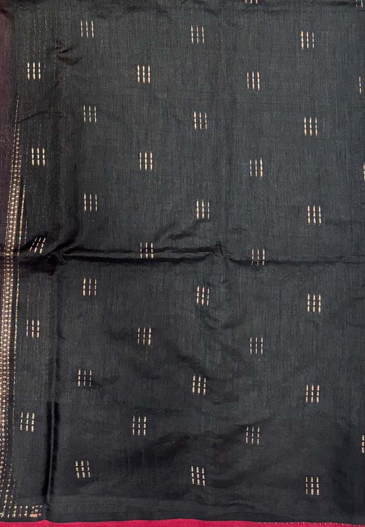 Chanderi Saree-Maroon with Zari Lines