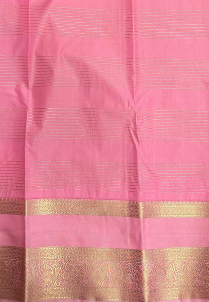 Budget Kanchipuram Saree-Dark Purple with Contrast Border