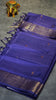 Vazhai Naaru Pattu Saree Small Border Blue Self thumbnail