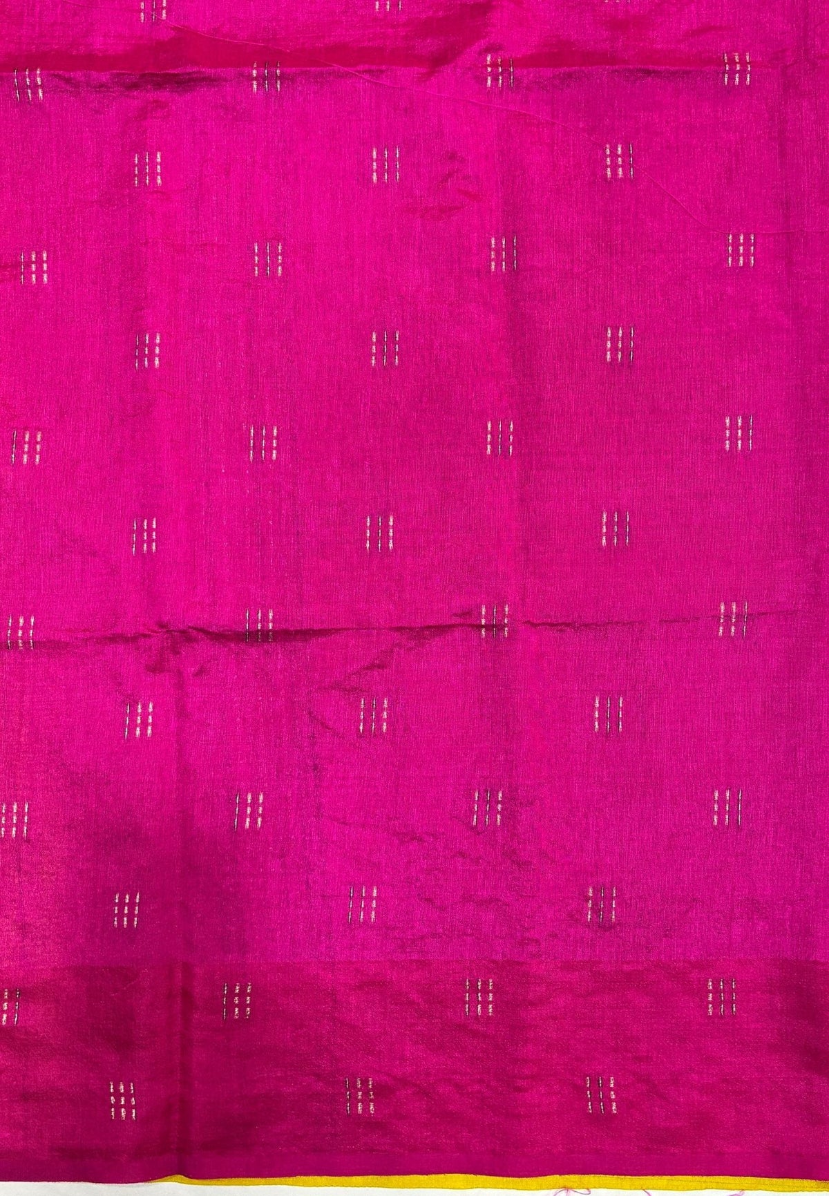 Chanderi Saree-Lime Yellow with Zari Lines