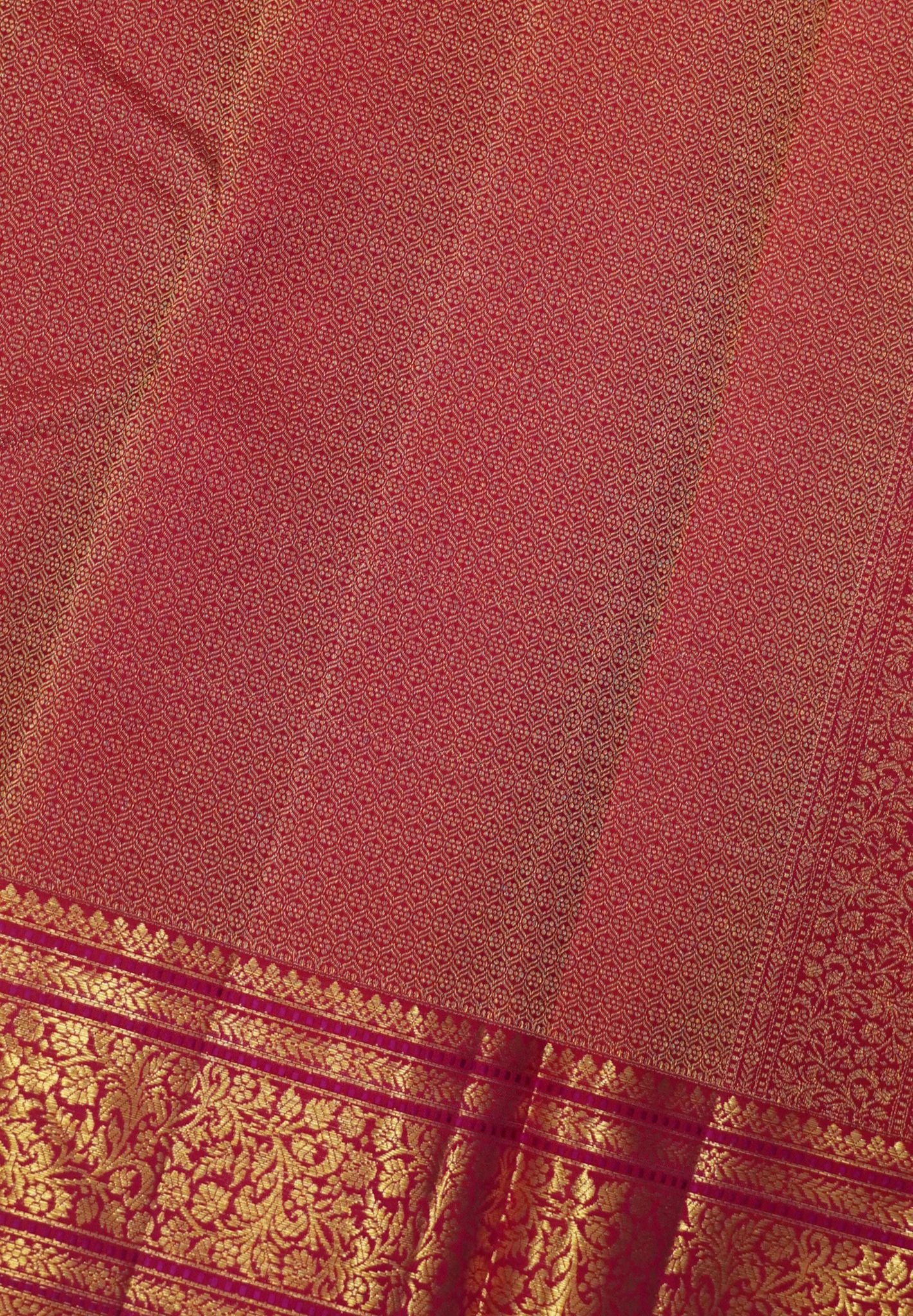 Pure Kanchipuram Silk Saree- Pastle Pink with Geometric Woven Pattern