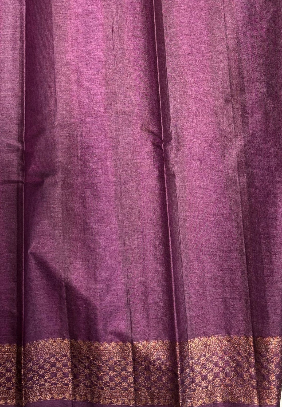 Pure Tussar Saree-Olive Green In Geometric Diamond Zari With Contrast Border