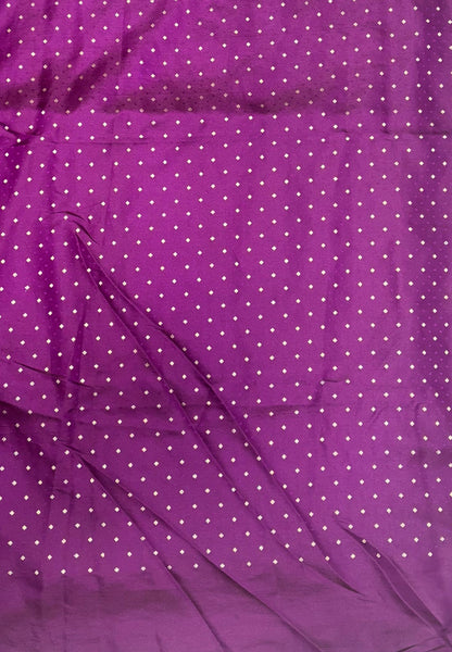 Gaji Silk Saree-Wine with Jumka Zari Butta