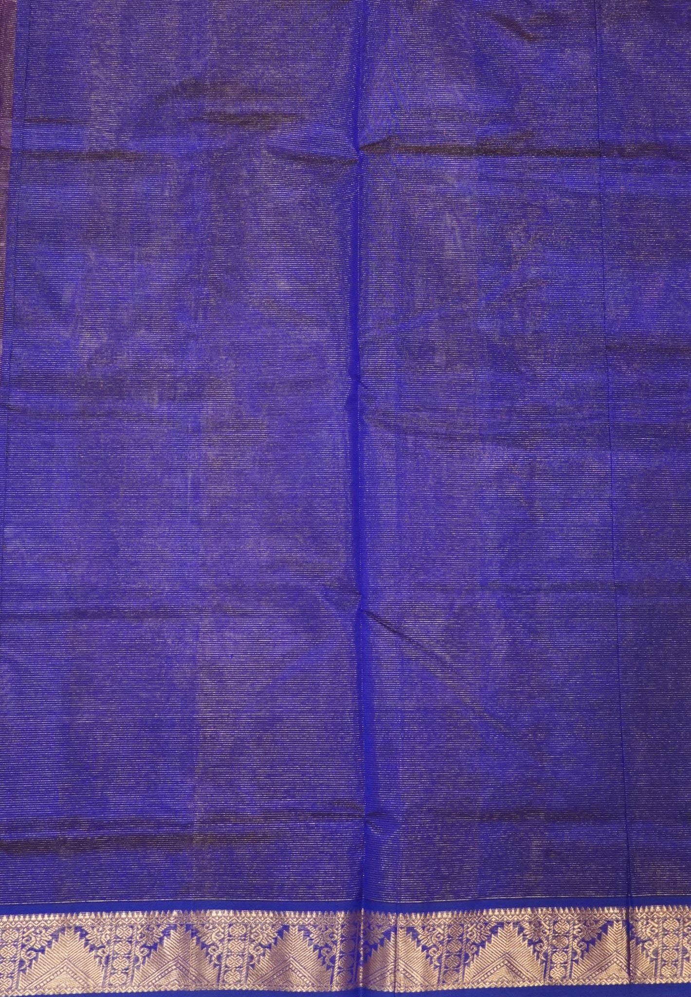 Pure Silk Cotton Saree-Purple with Contrast Border in Vairaoosi