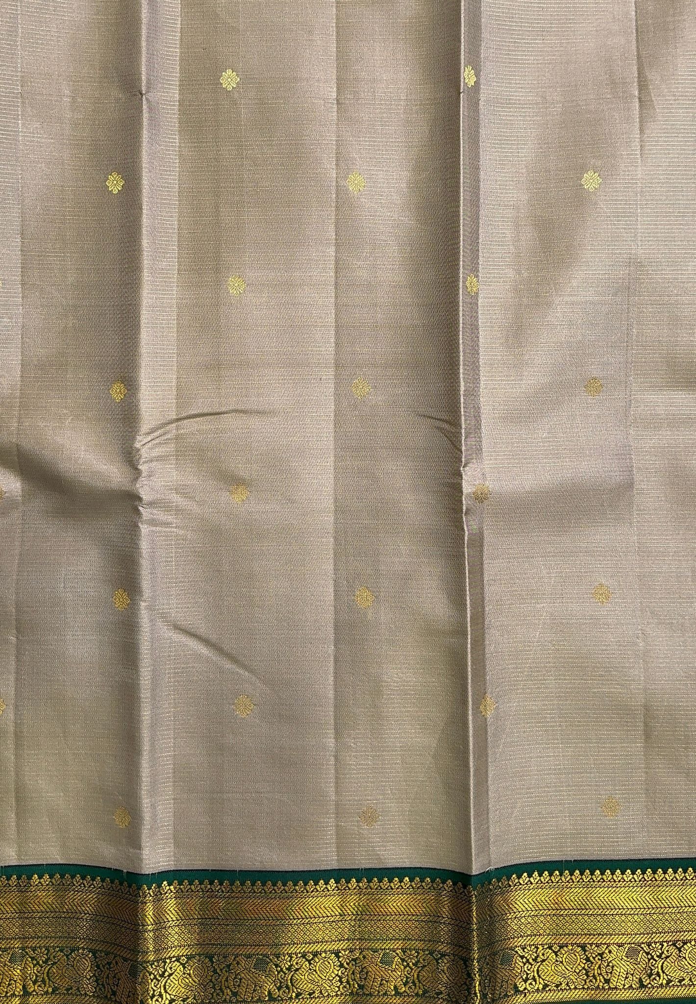 Pure Kanchipuram Silk Saree - Beige