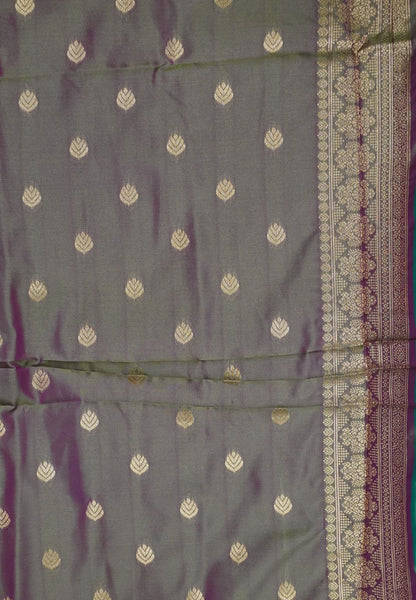 Semi Silk Saree-Teal Green