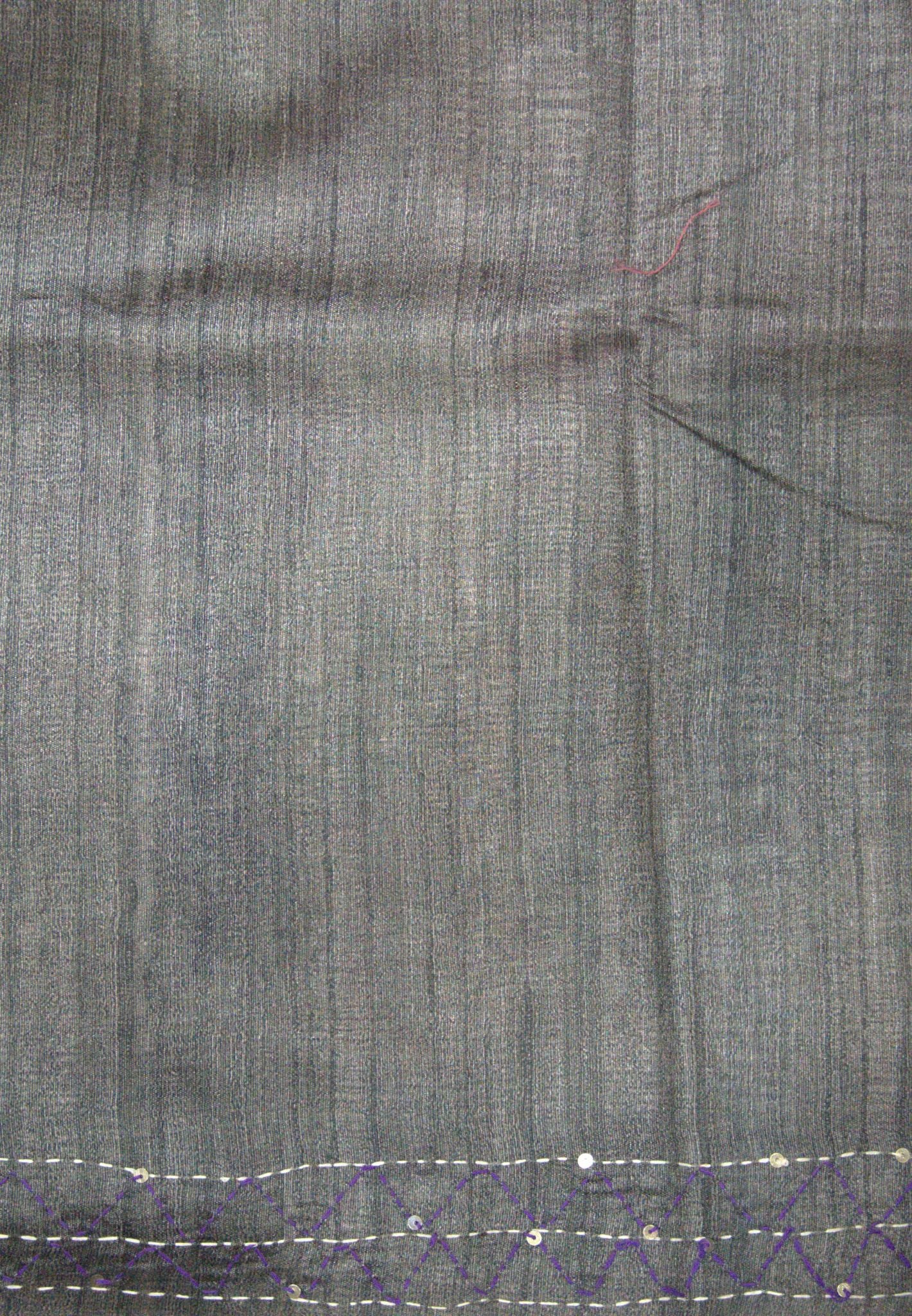 Semi Tussar Saree-Pink with Kantha Work