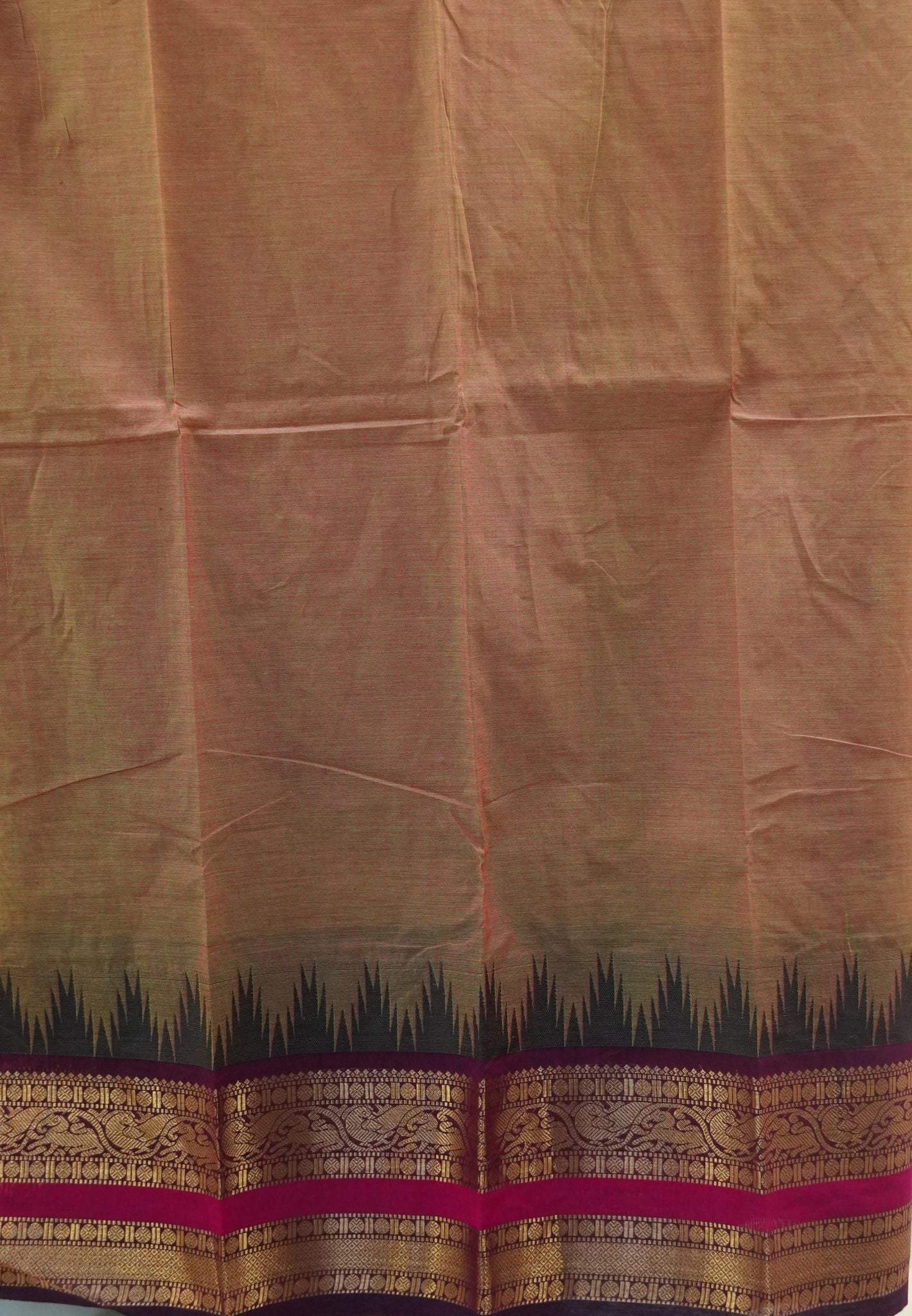 Chettinad Cotton Saree-Pinkish Green