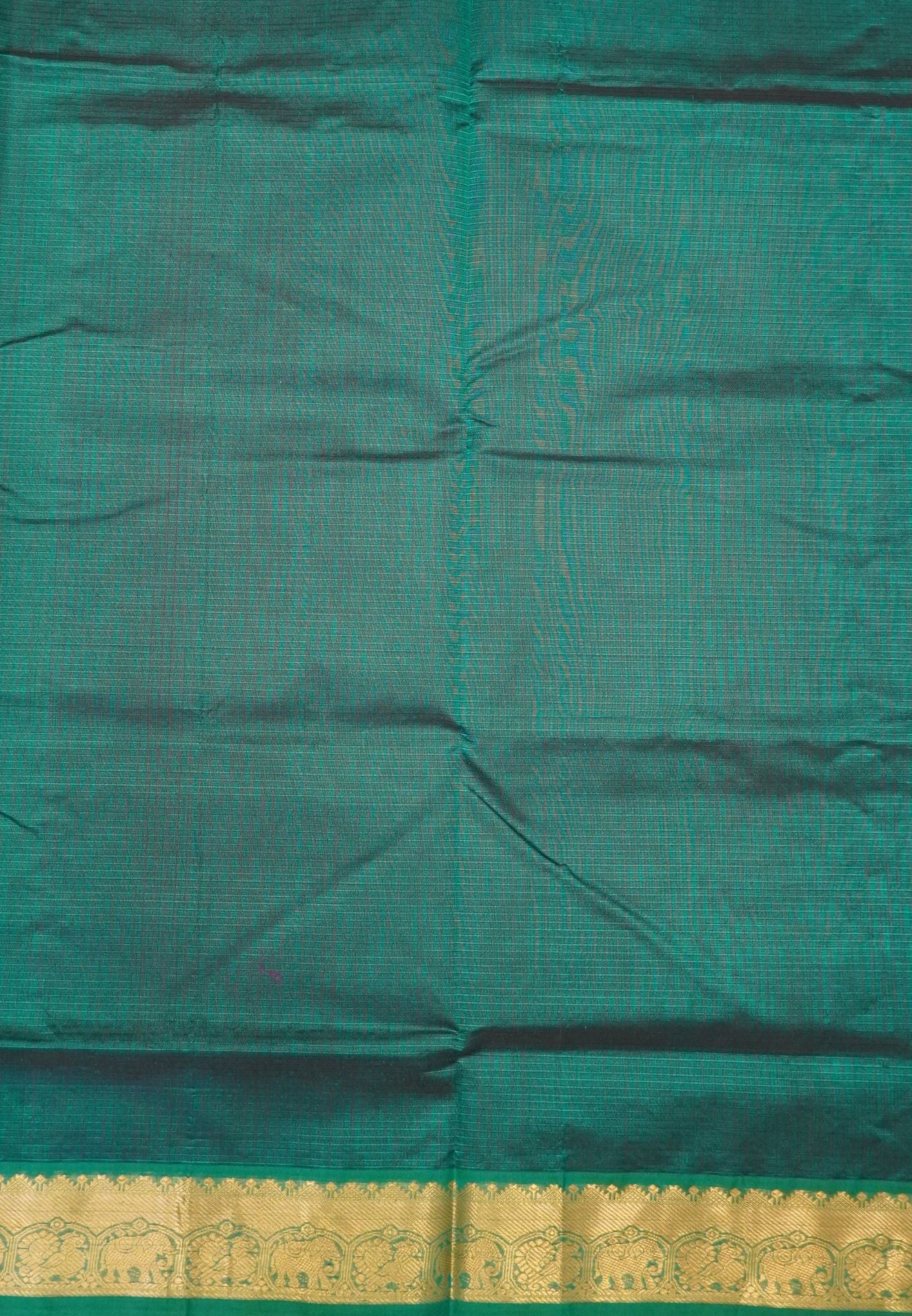 Pure Silk Cotton Saree-Wine Stripes with Zari Woven Border