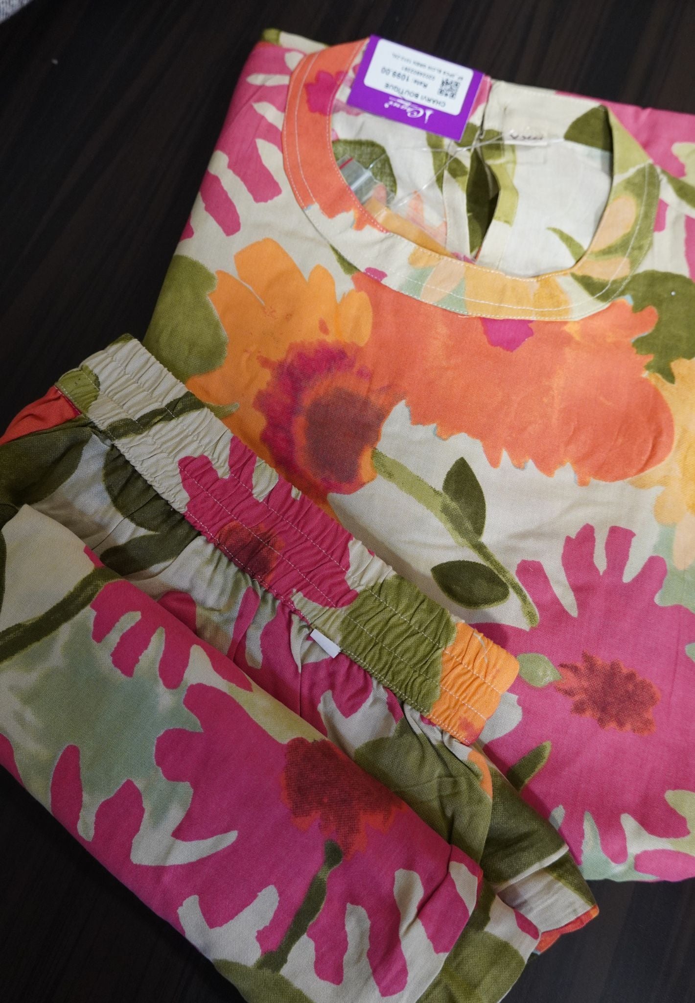 Cord Set Floral